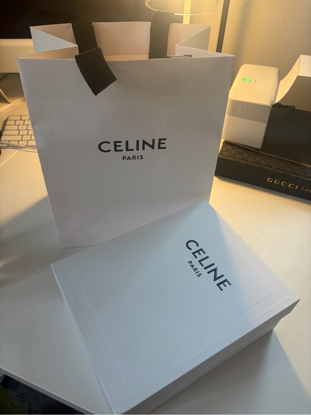 Celine box and bag